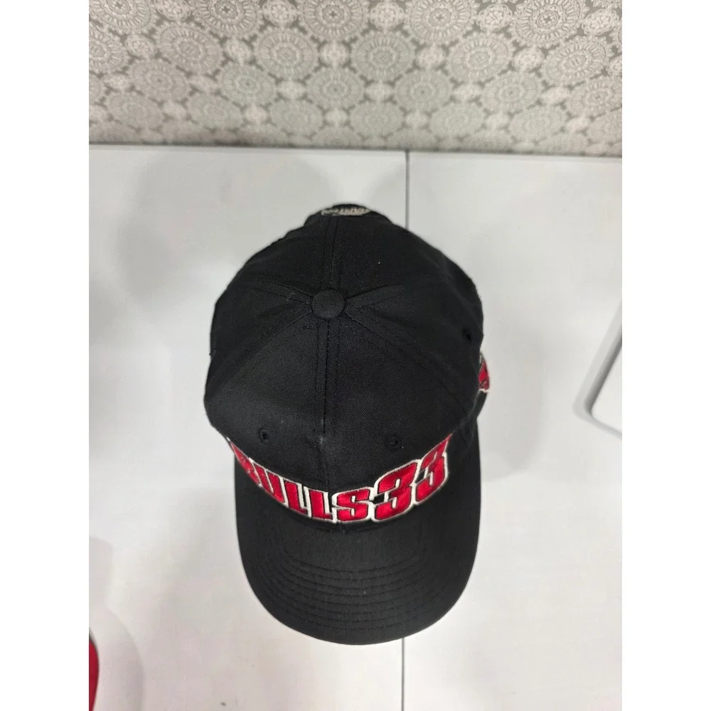 Chicago Bulls 33 Pippen‎ Starter Black Red Embroidered Snapback Hat Cap NBA